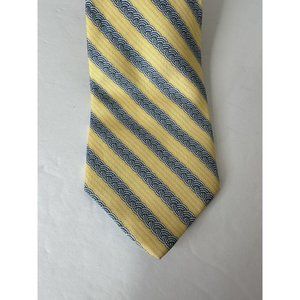 Vineyard Vines Martha's Vineyard Silk Tie  Yellow Blue Stripe Mint